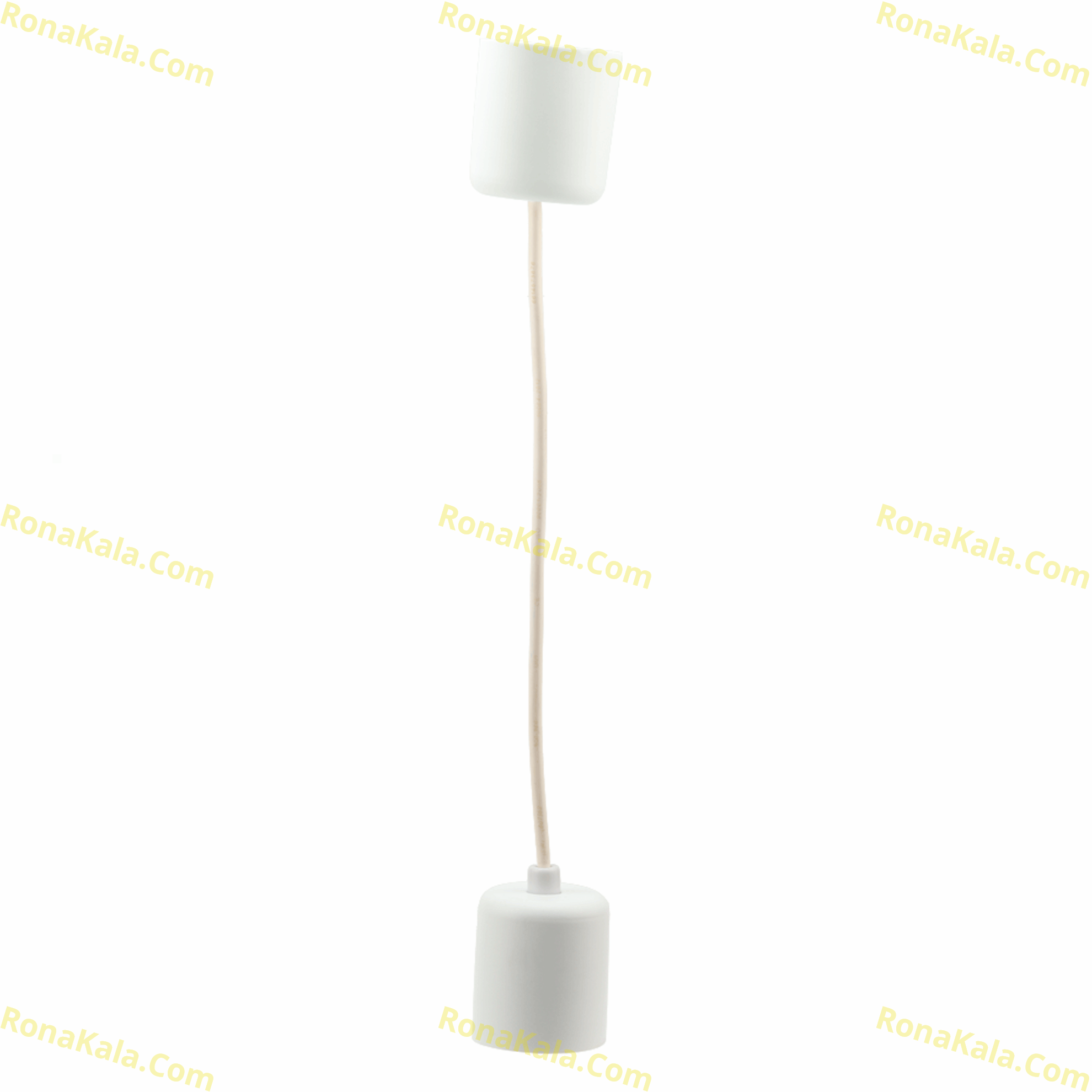 تصویر  سرپیچ آویز کابلدار سفید اخگر (E27)