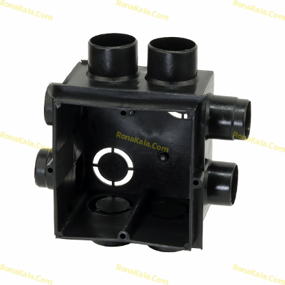 تصویر  قوطی کلید بوشن دار و عمقدار مشکی طرح بست